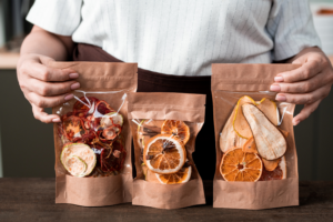 Dried fruit in polybags